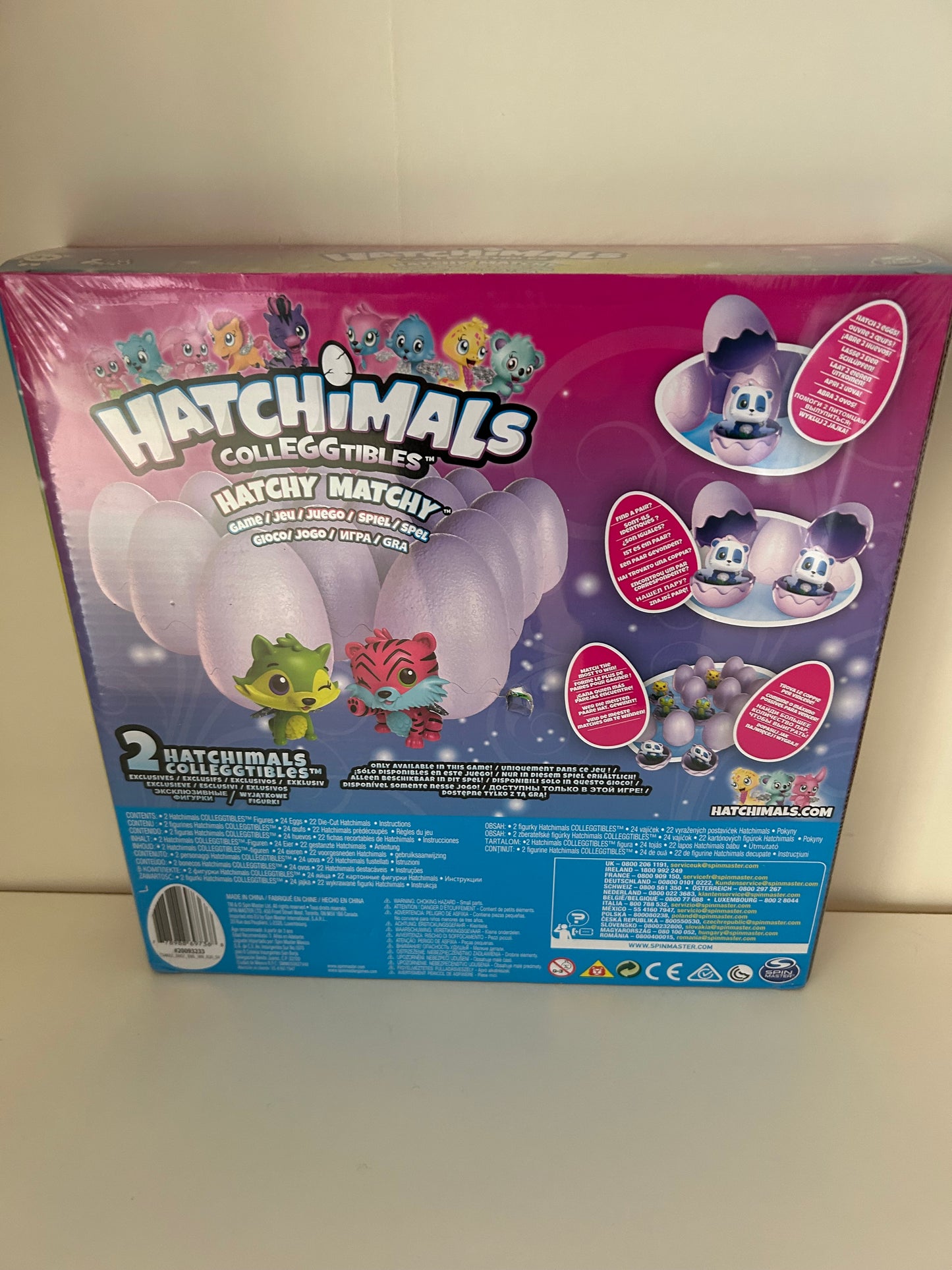 Spinmaster Hatchimals Colleggtibles Hatchy Matchy Spiel mit 2 exklusiven Figuren