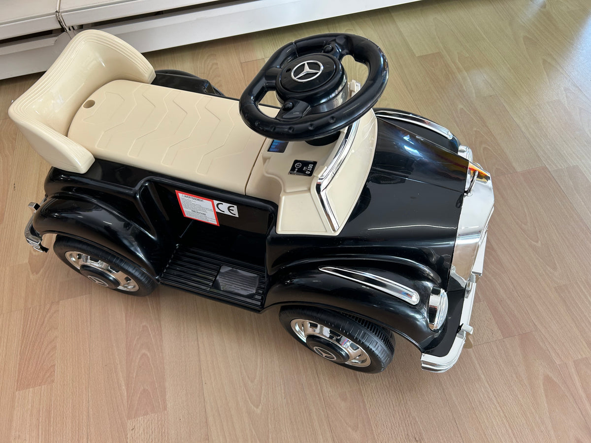 AIYAPLAY Rutschauto mit Stauraum Kippschutz Schwarz