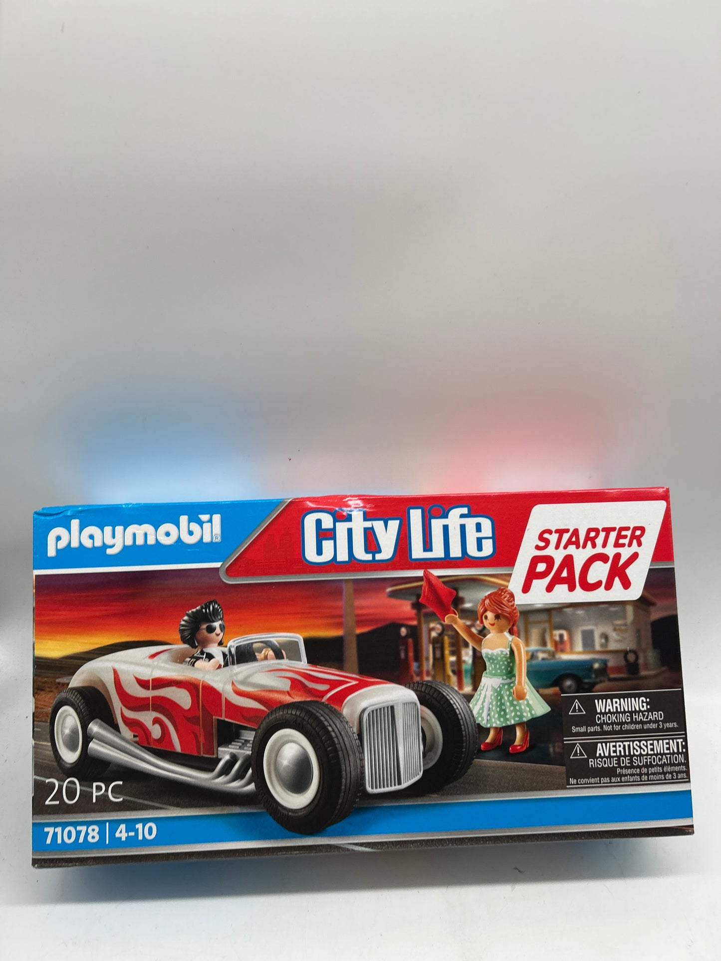 Playmobil City Life 71078 Starter Pack Hot Rod Spielzeug Auto im 50er Jahre Stil