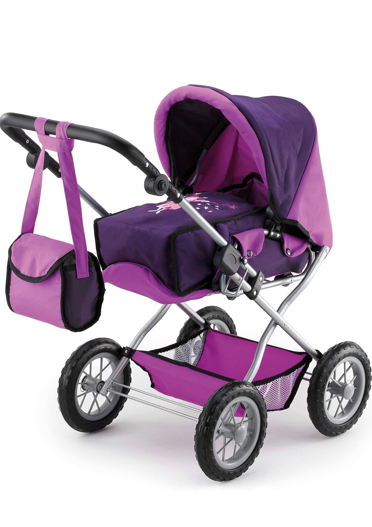 Bayer Design Kombi Puppenwagen Grande Megaset mit Reisebett und Zubehör Fee