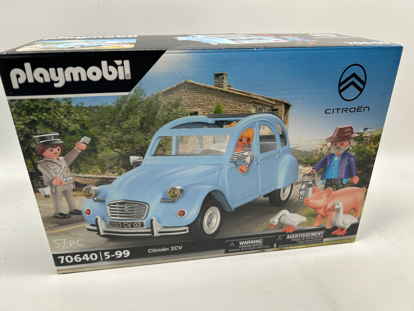 PLAYMOBIL Classic Car 70640 Citroën 2 CV, Ente mit abnehmbarem Verdeck
