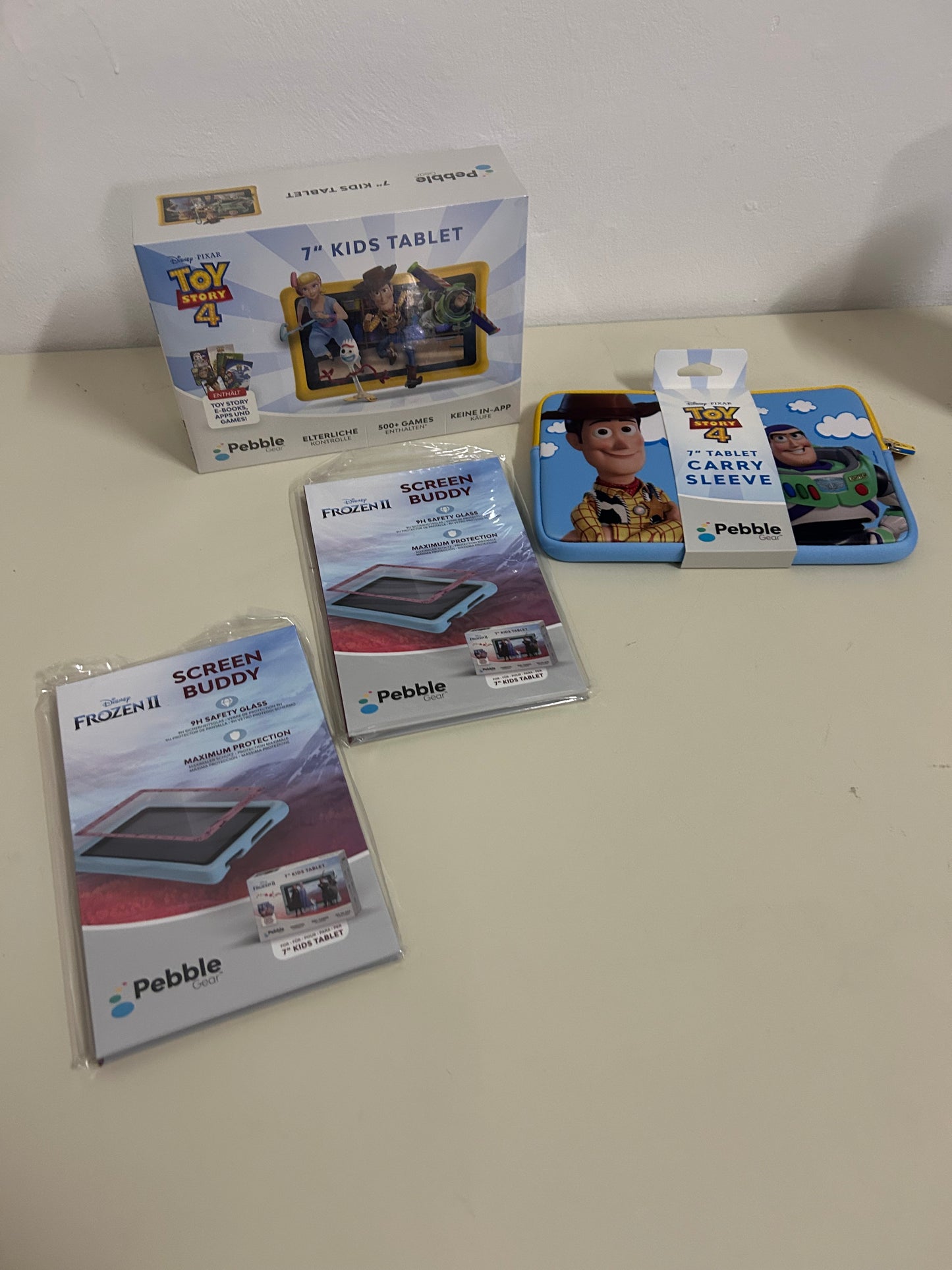 Pebble Gear 7 Zoll KinderTablet Toys Story mit zubehör