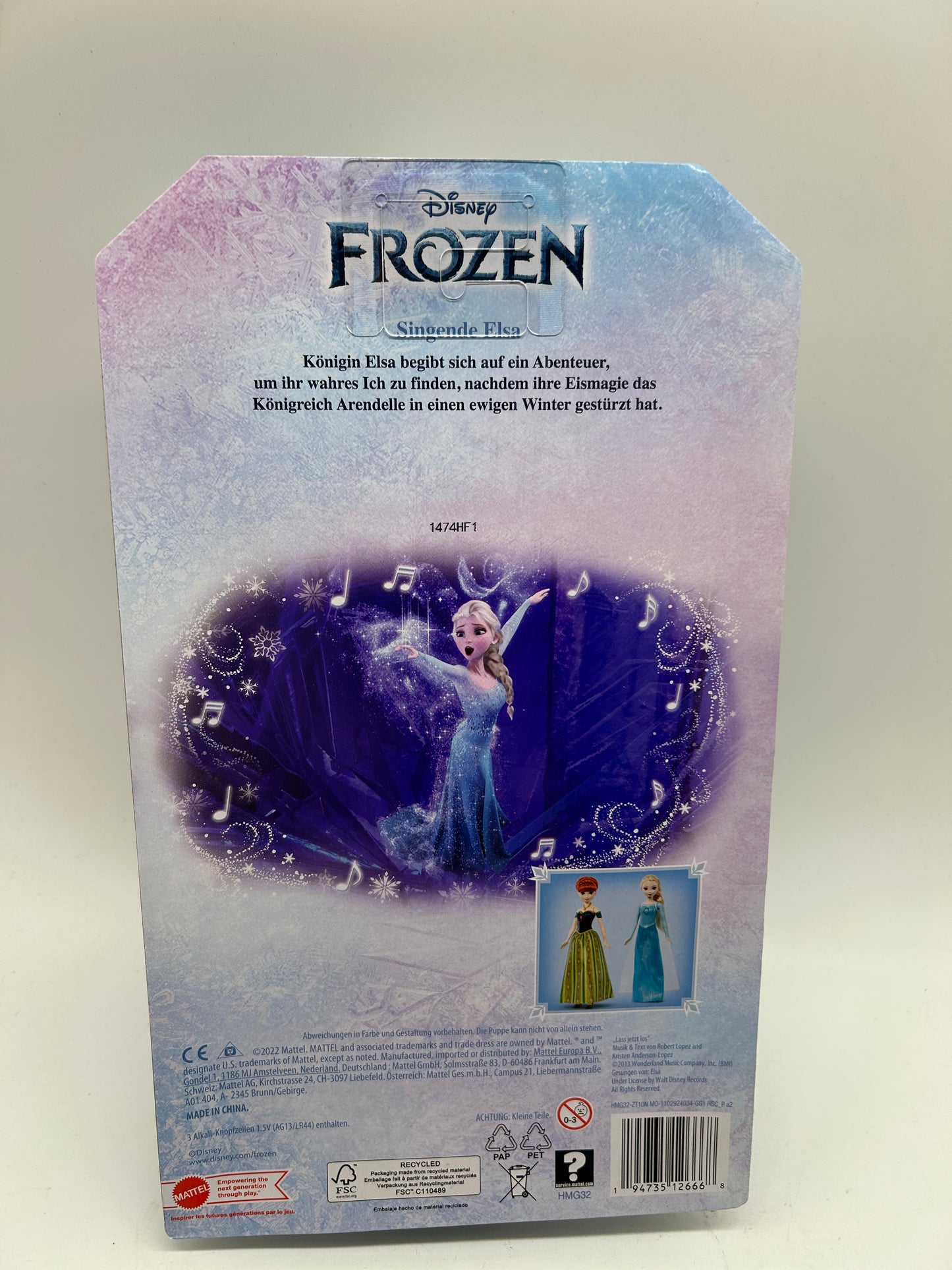 Disney Frozen Die Eiskönigin Singende Elsa Puppe