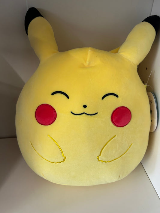 Squishmallows Pokemon Pikachu 25cm Plüschtier Kuscheltier Kinder Geschenk Gelb