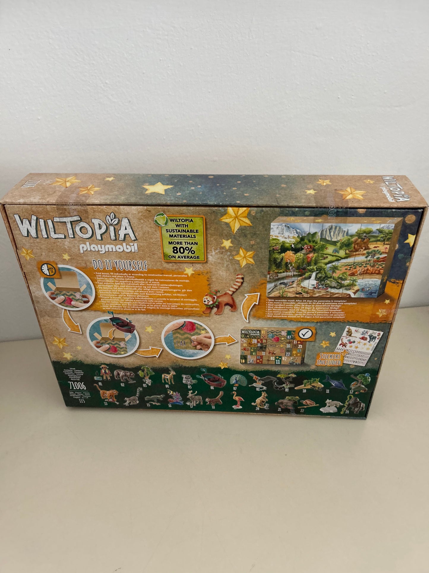 PLAYMOBIL Wiltopia DIY Adventskalender Tierische Weltreise 2022 (71006)