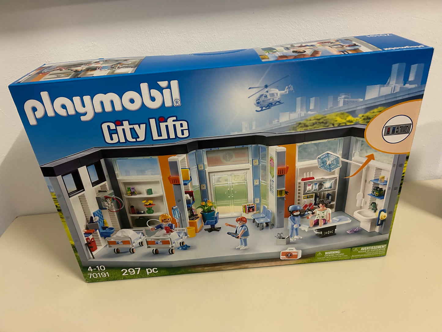 PLAYMOBIL 70191 City Life Ausgestatteter Krankenhausflügel Spielset NEU OVP