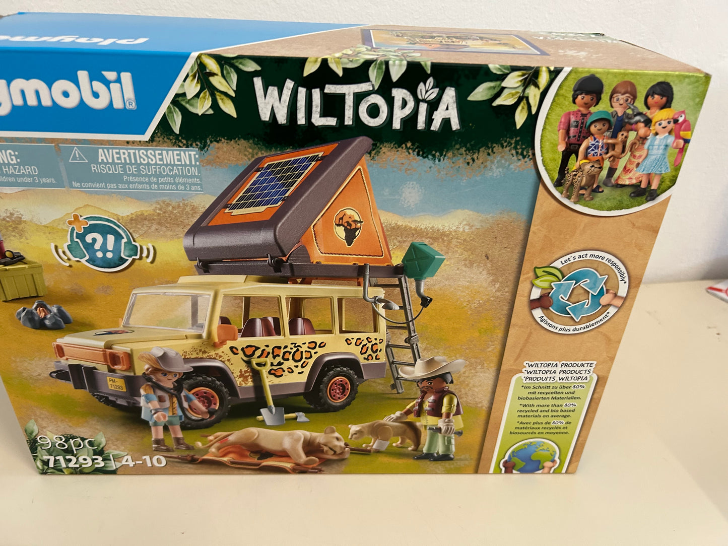 PLAYMOBIL 71293 Wiltopia Geländewagen Löwen Tierverarztung in der Savanna