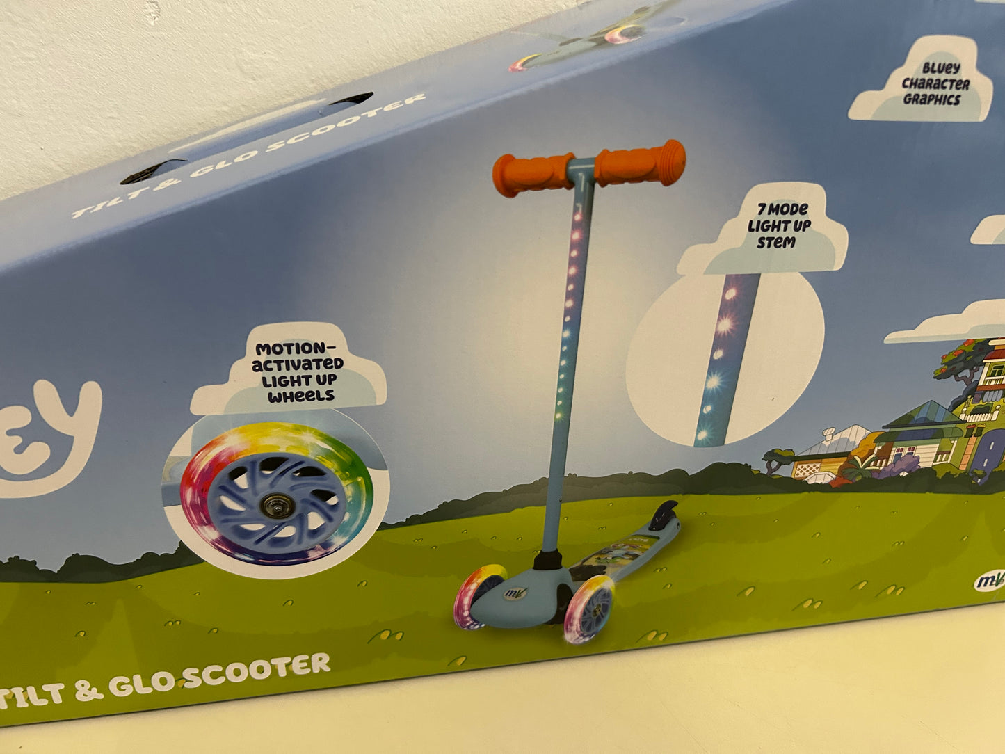 Bluey Tri Scooter mit pannensicheren Reifen & robustem Stahlrahmen Geschenk für