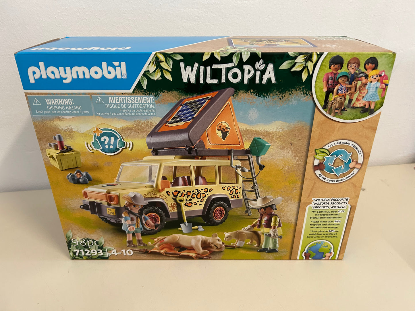 PLAYMOBIL 71293 Wiltopia Geländewagen Löwen Tierverarztung in der Savanna