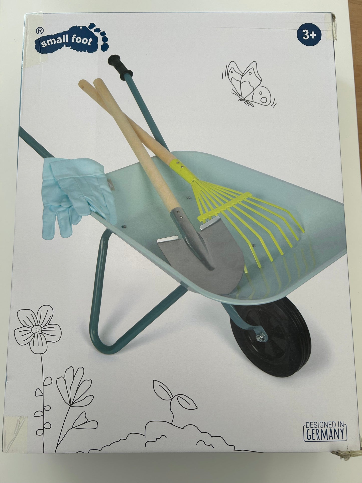 Small Foot Gartenwerkzeug-Set mit Schubkarre