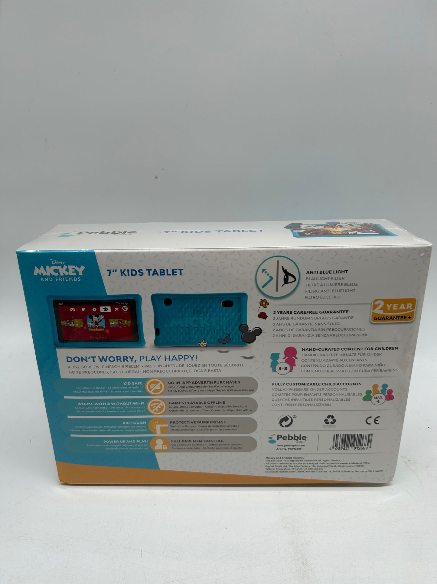 Pebble Gear Disney Mickey and Friends Kids Tablet Neu