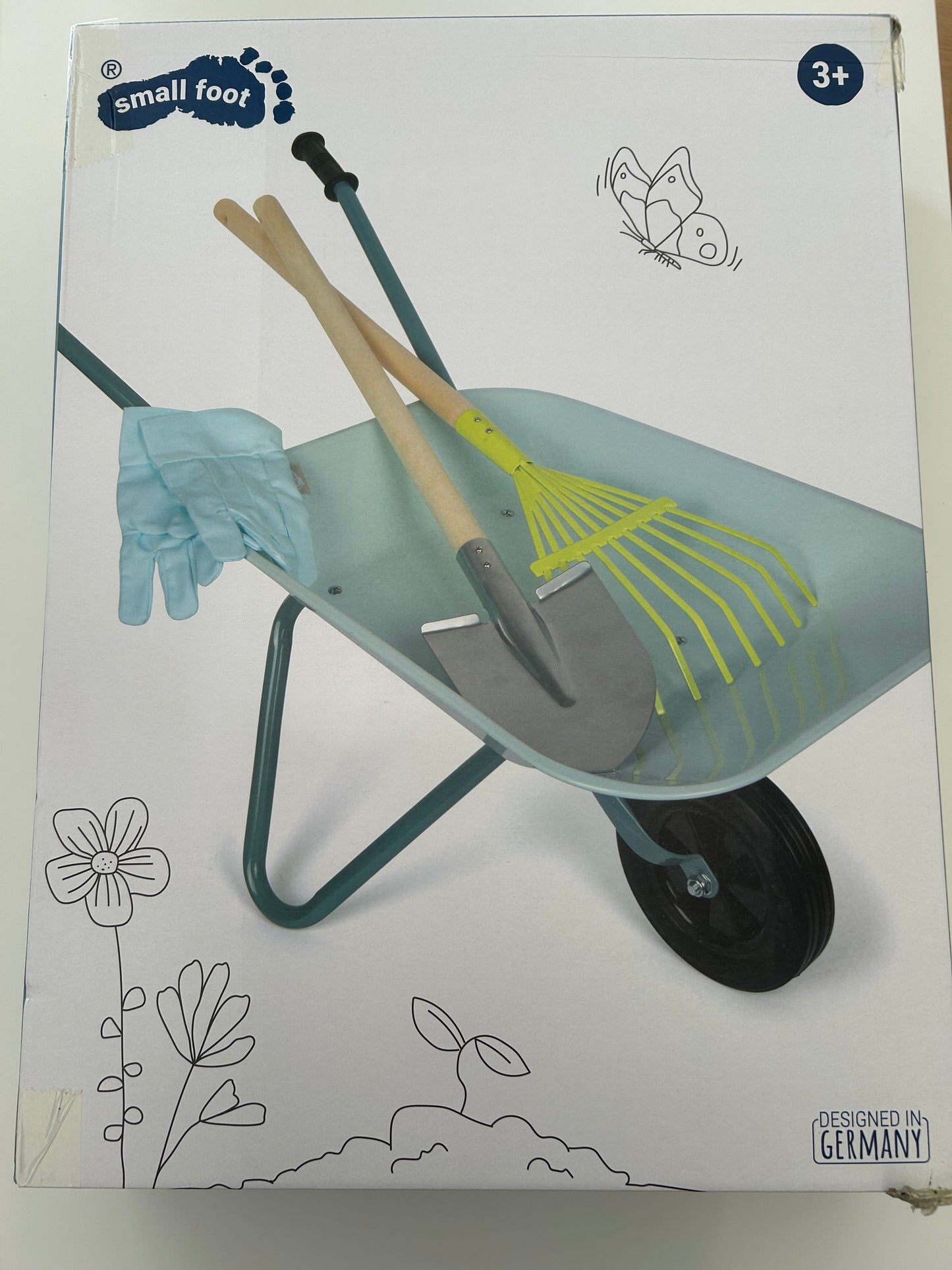 Small Foot Gartenwerkzeug-Set mit Schubkarre