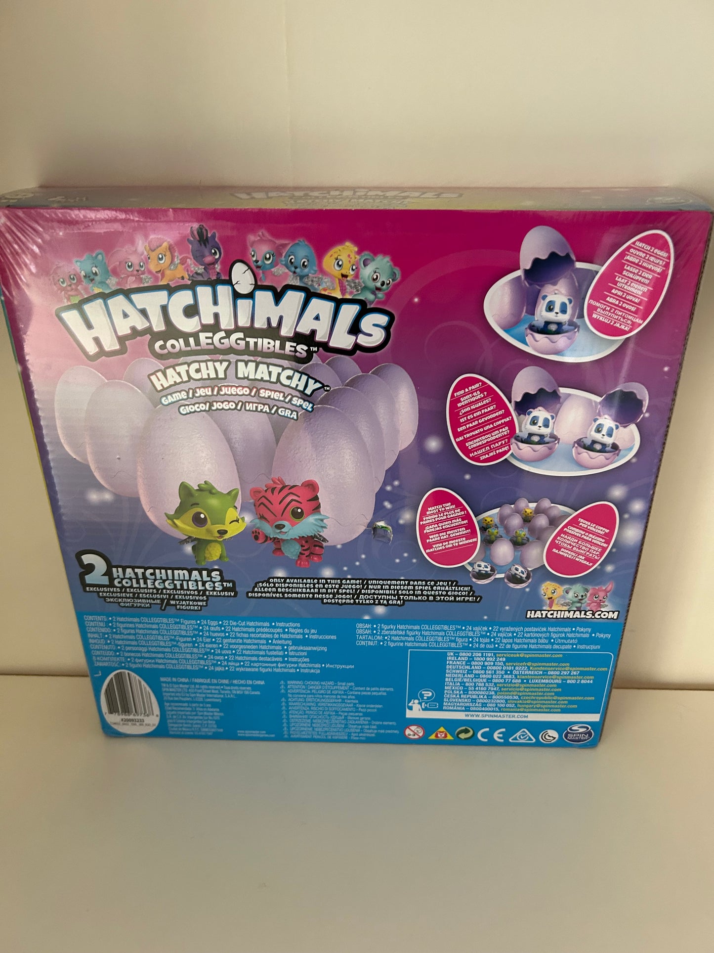Spinmaster Hatchimals Colleggtibles Hatchy Matchy Spiel mit 2 exklusiven Figuren