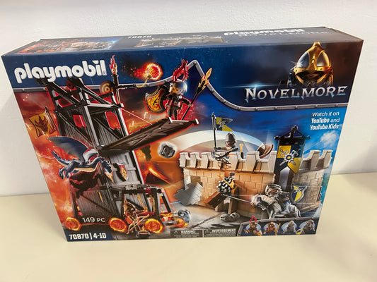 PLAYMOBIL Novelmore 70870 Angriffsturm mit Rittern, Drachen und Mauer 149tlg.