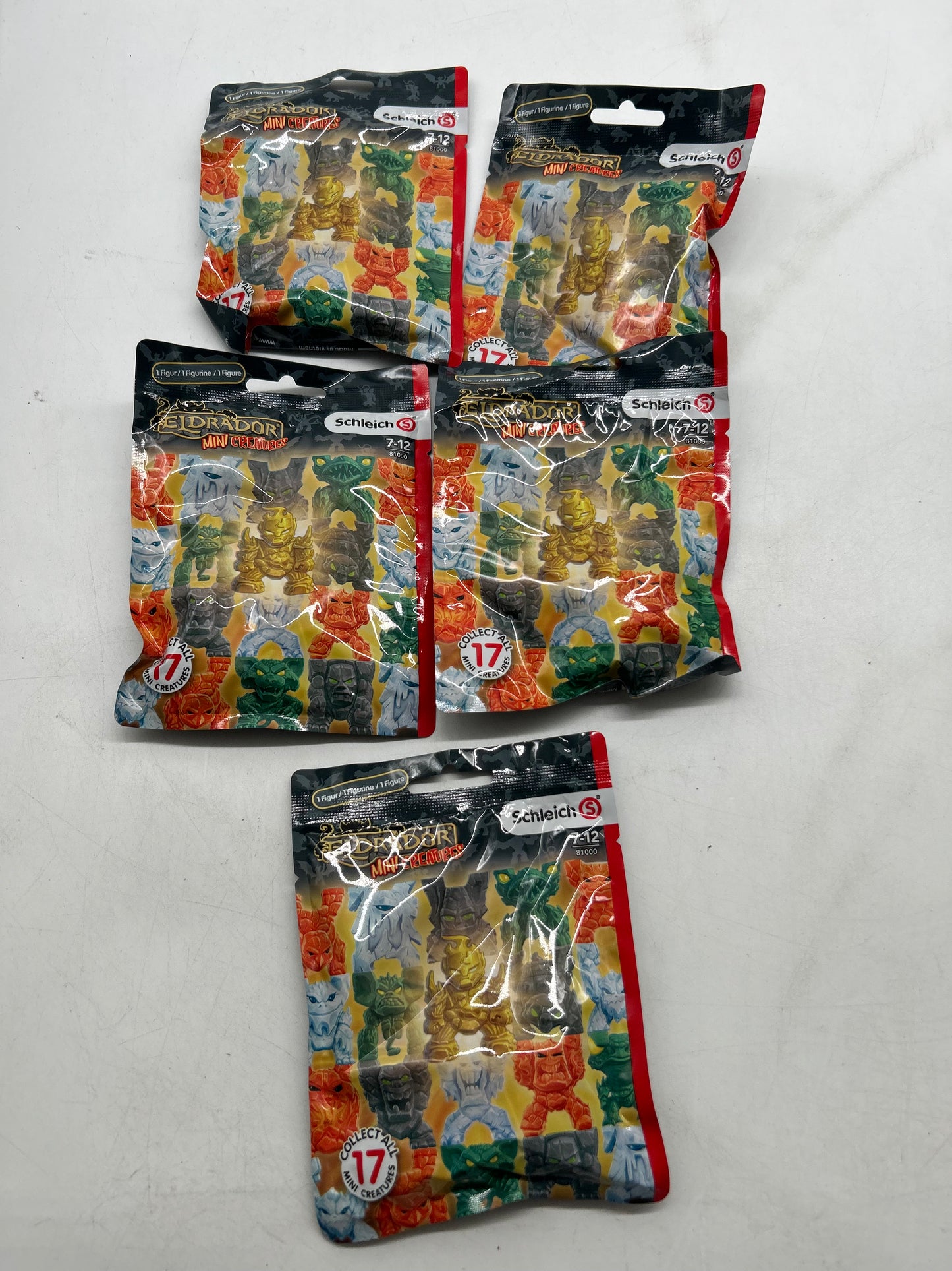 5x SCHLEICH Eldrador 81000 Mini CREATURES Pack Serie 1 - Neu