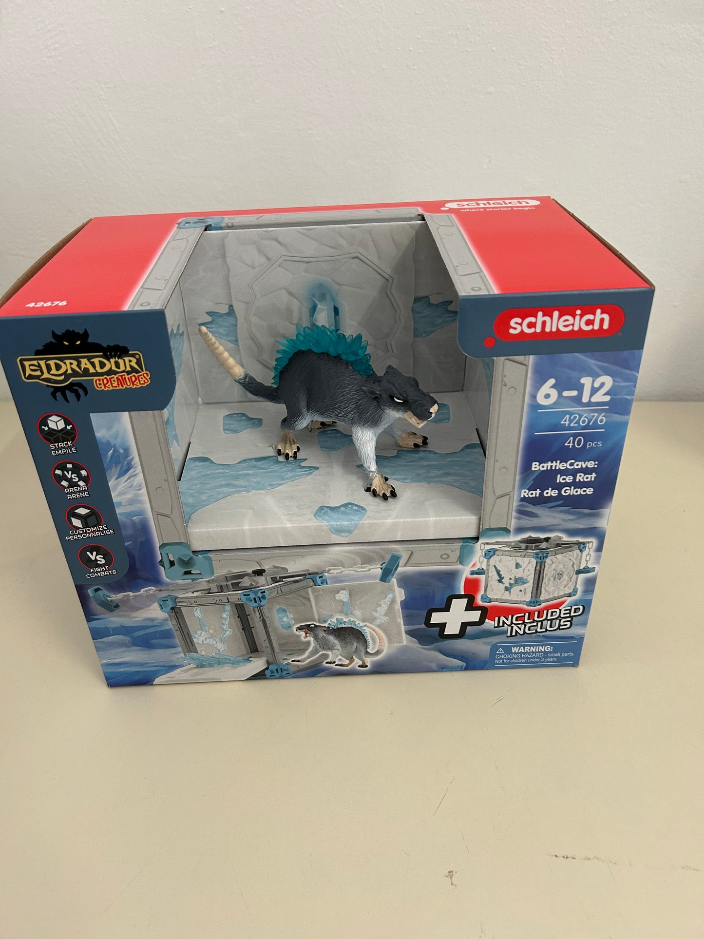 Schleich 42676 Battlecave Eisratte, Ab 7 Jahren, ELDRADOR CREATURES - Spielset,