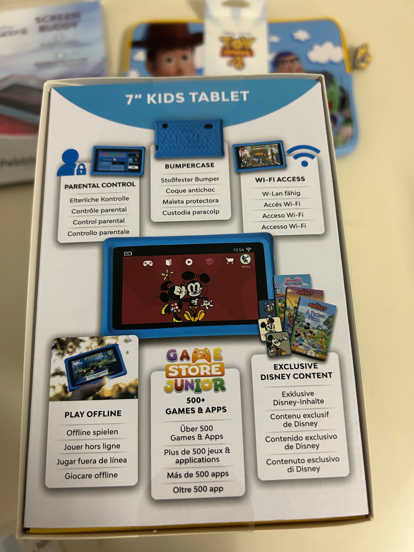 Pebble Gear 7 Zoll Tablet Disney Mickey Mouse mit Kopfhörer