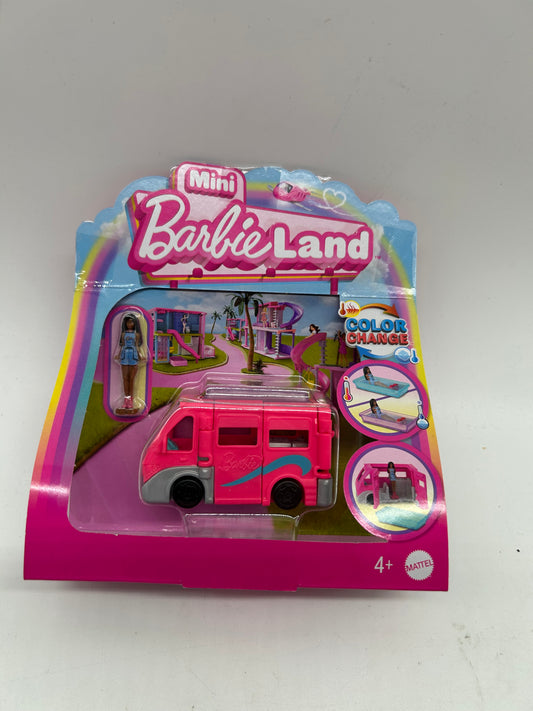 BARBIE Mini Barbie Land - Camper Auto Rot - NEU OVP Barbieland