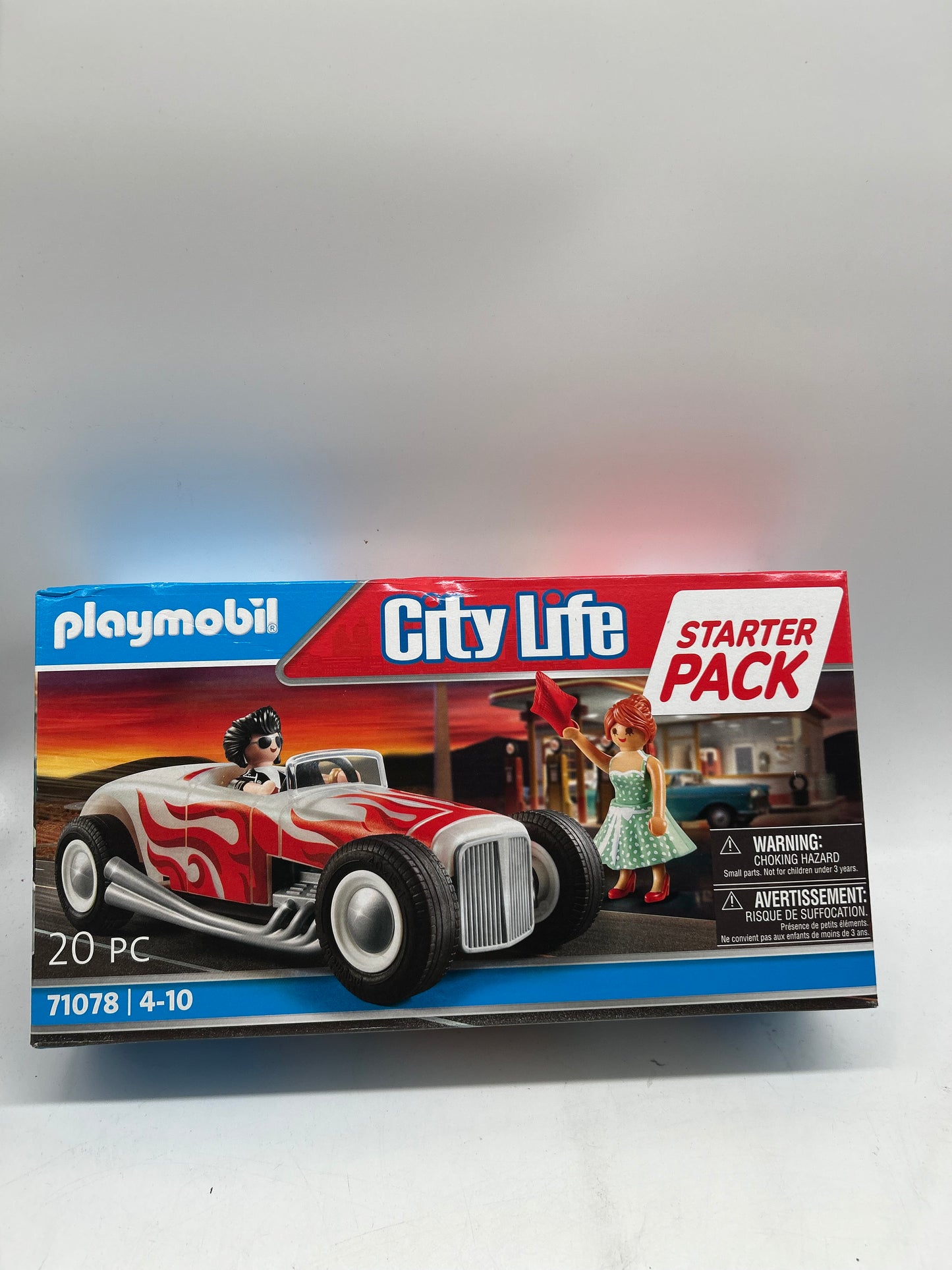 Playmobil City Life 71078 Starter Pack Hot Rod Spielzeug Auto im 50er Jahre Stil