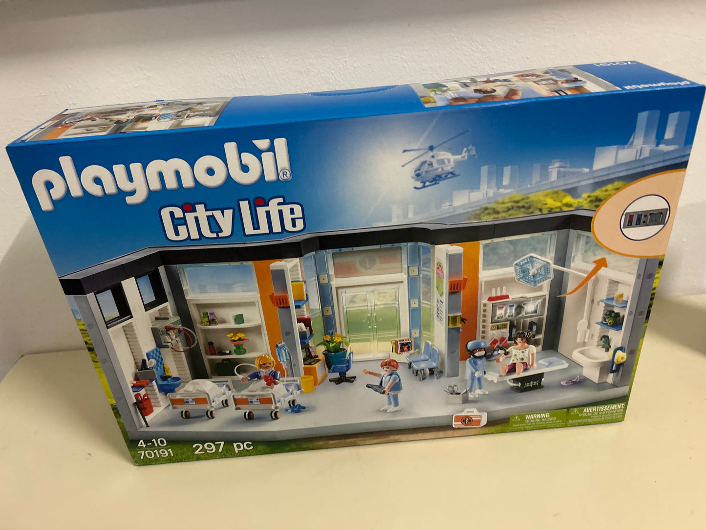 PLAYMOBIL 70191 City Life Ausgestatteter Krankenhausflügel Spielset NEU OVP