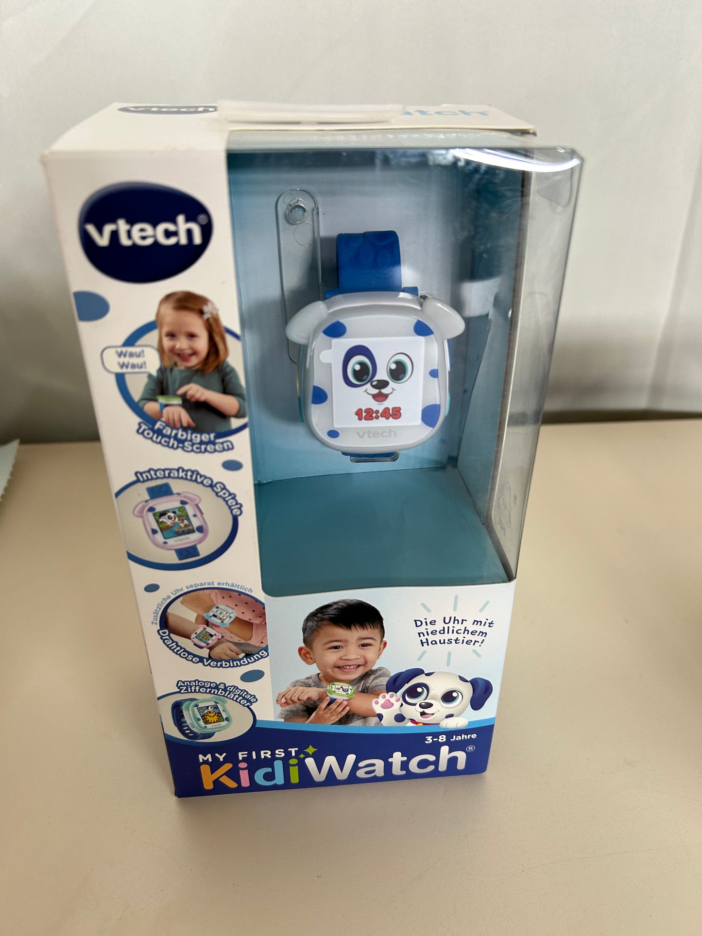 Vtech My First KidiWatch Blau Elektronische Kinder Uhr Smartwatch neuwertig top