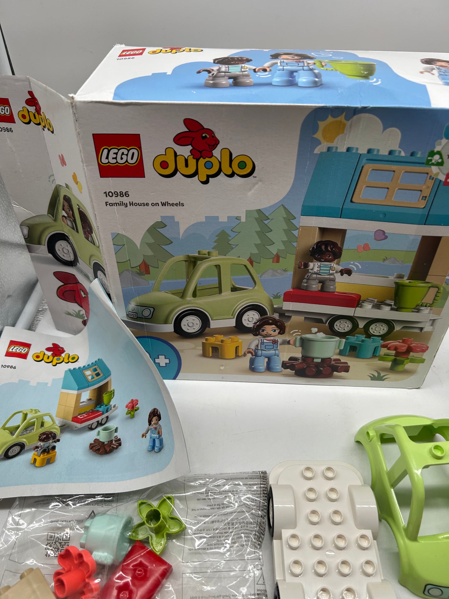 Lego Duplo 10986 Zuhause auf Rädern Bware Nur OVP DEFEKT