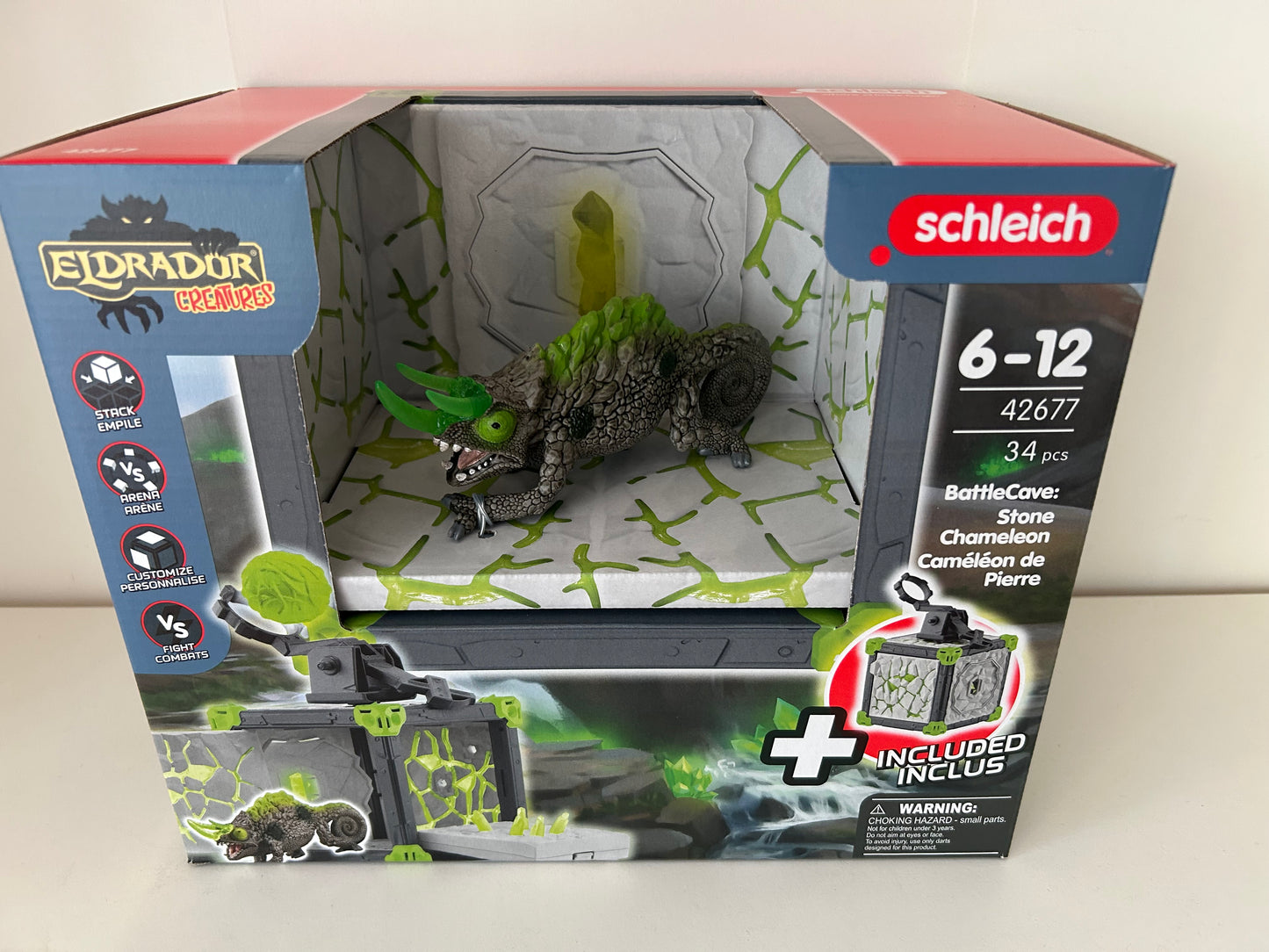 schleich® ELDRADOR CREATURES 42677 BattleCave Steinchamäleons