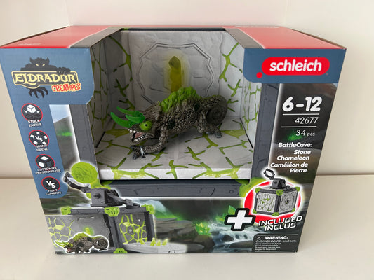 schleich® ELDRADOR CREATURES 42677 BattleCave Steinchamäleons