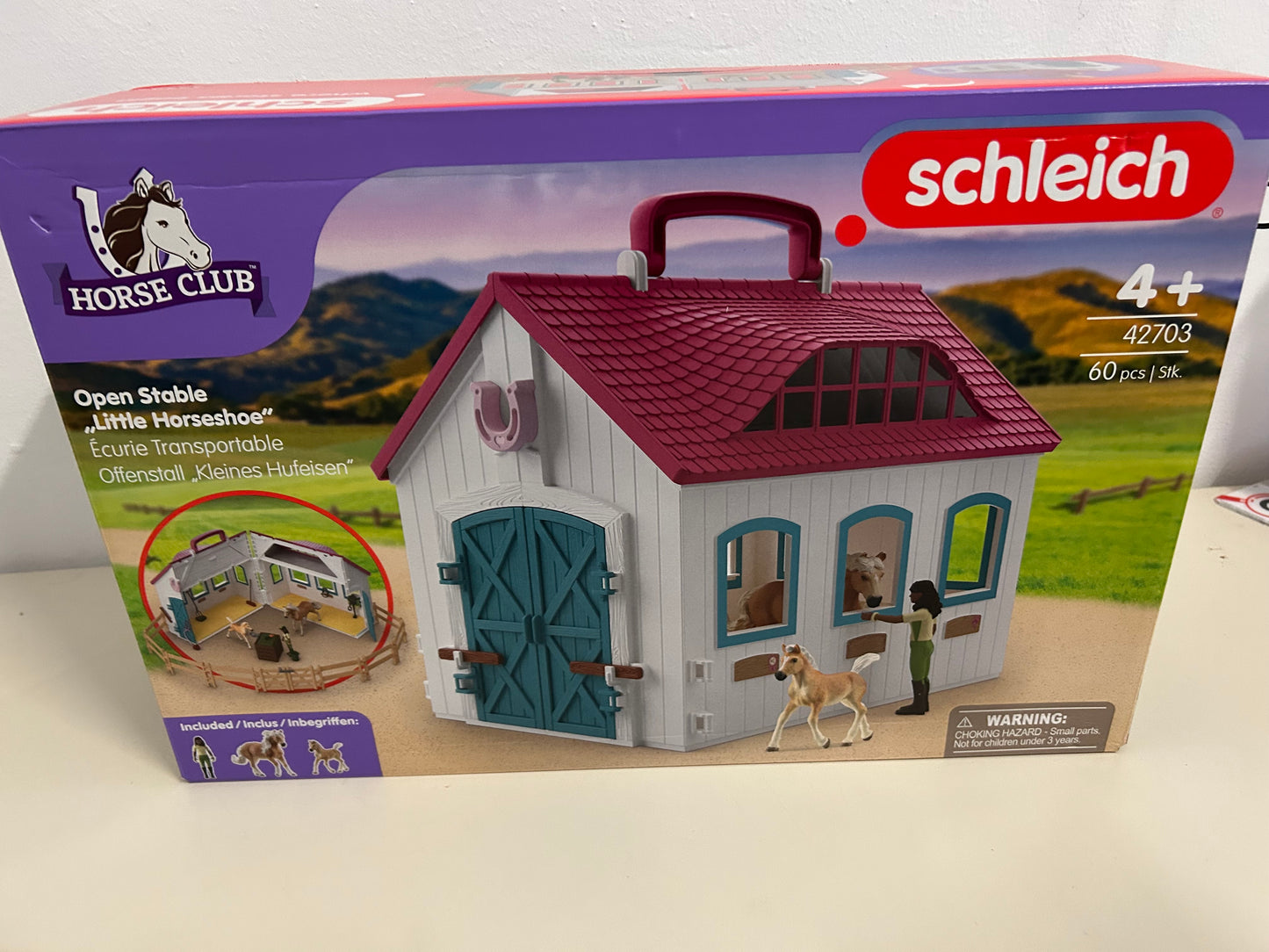 schleich® HORSE CLUB 42703 Offenstall Kleines Hufeisen
