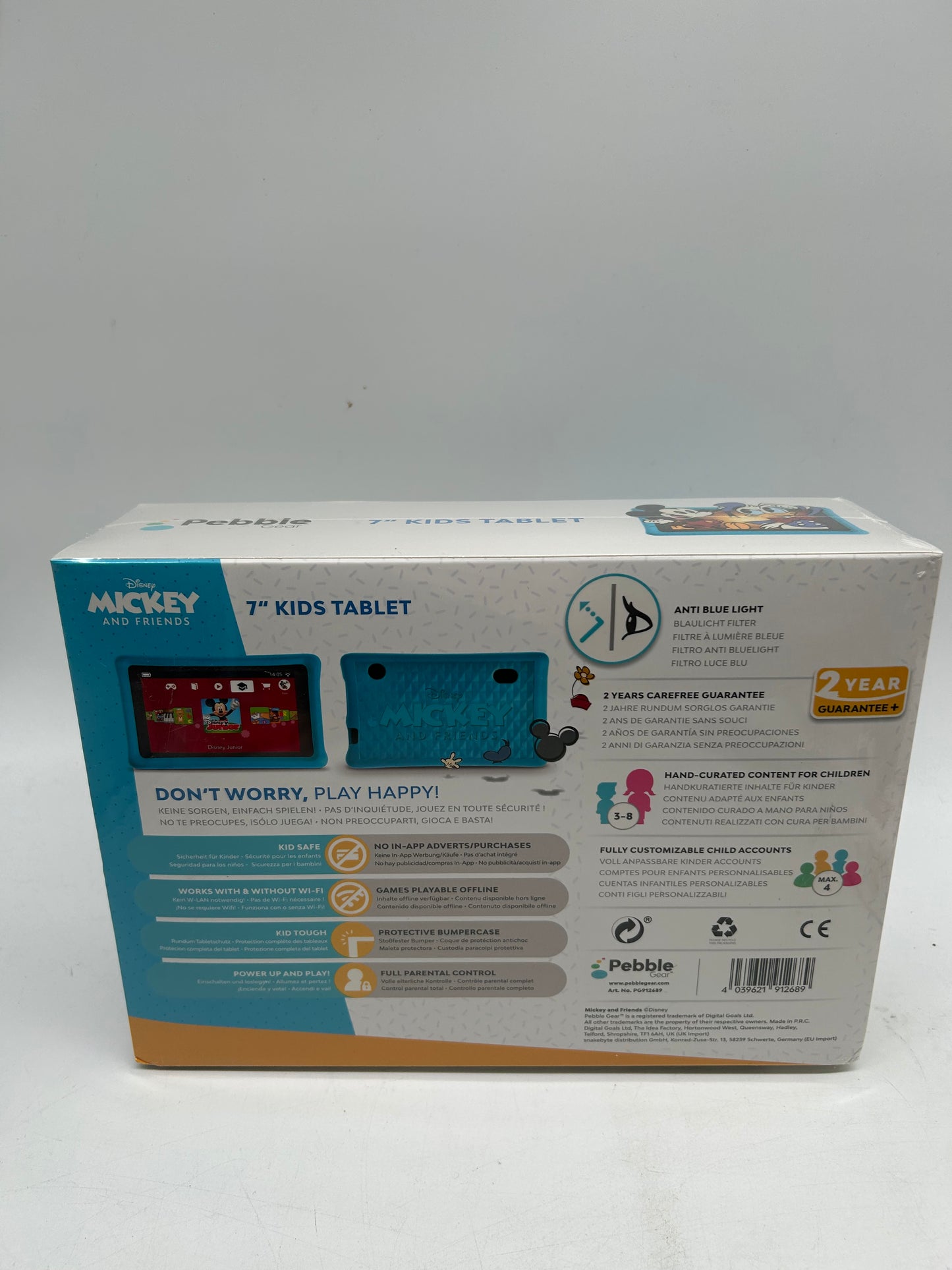 Pebble Gear Disney Mickey and Friends Kids Tablet Neu