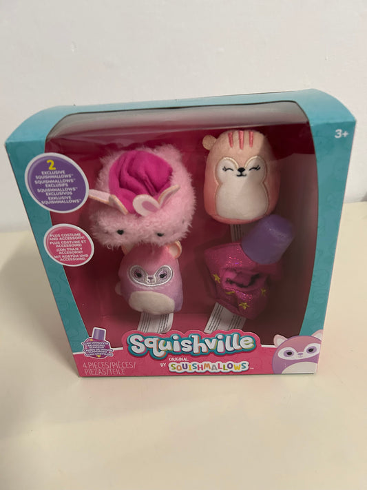 Mini Squishmallow 4er Set