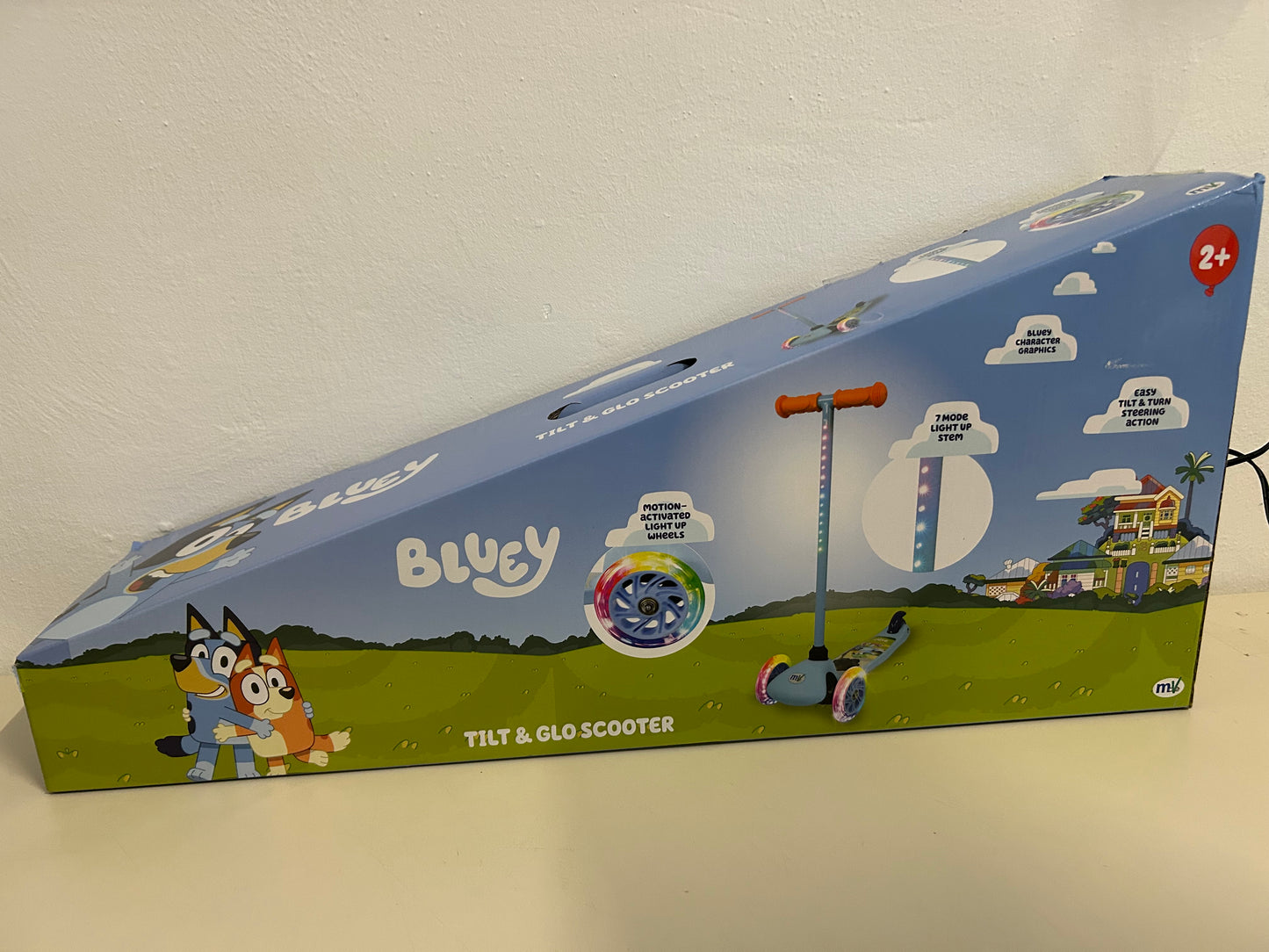 Bluey Tri Scooter mit pannensicheren Reifen & robustem Stahlrahmen Geschenk für
