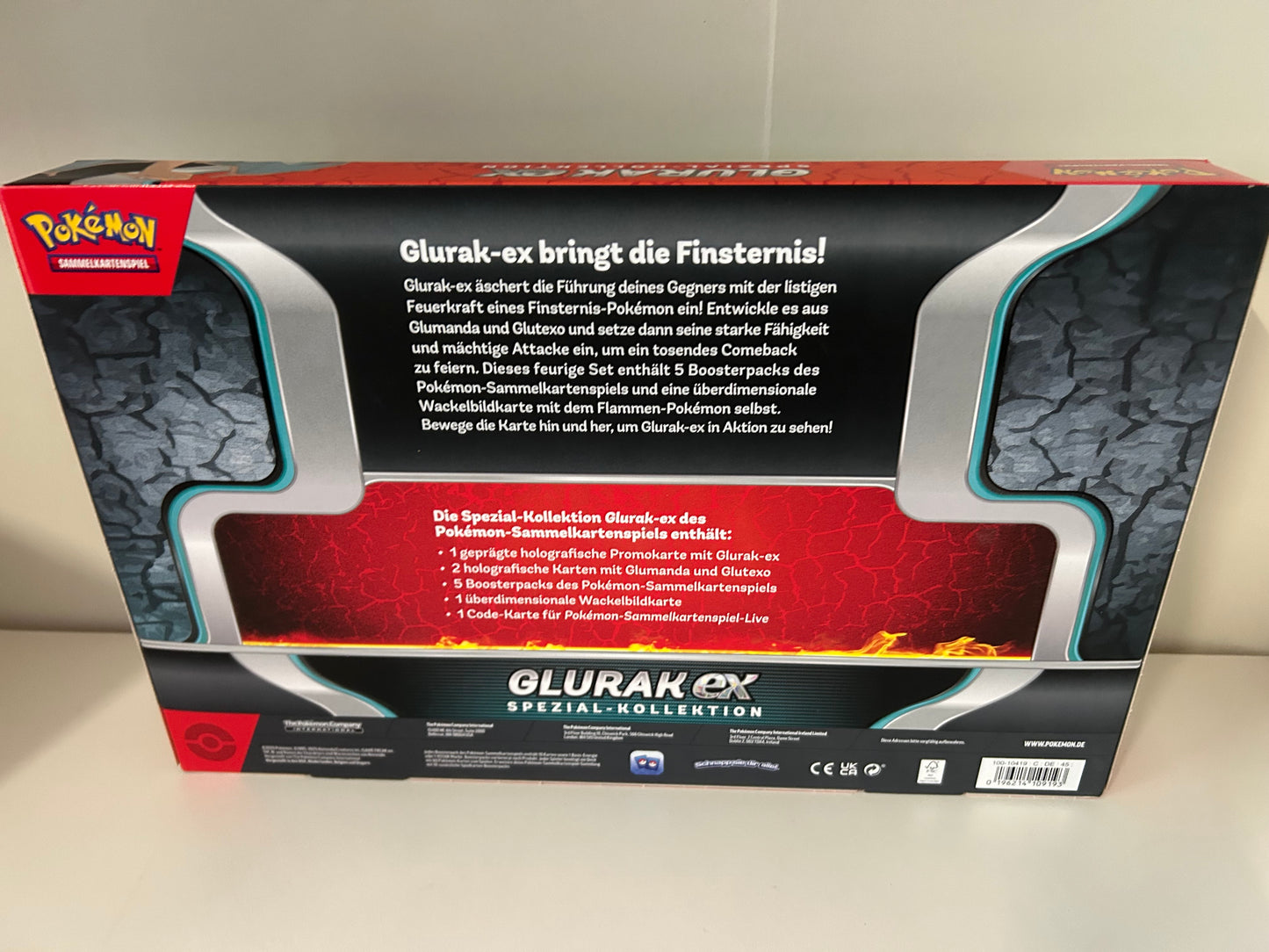 Pokémon Glurak EX Spezial-Kollektion TCG Booster Promo Box NEU & OVP