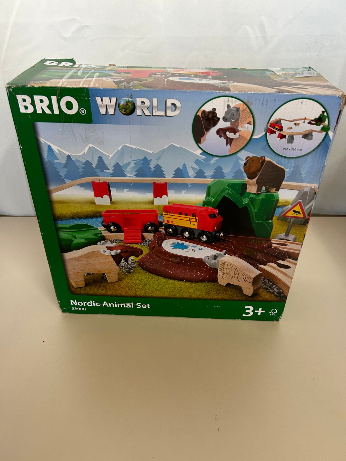 BRIO World 33988 Nordische Waldtiere Set - Zubehör für die BRIO Holzeisenbahn