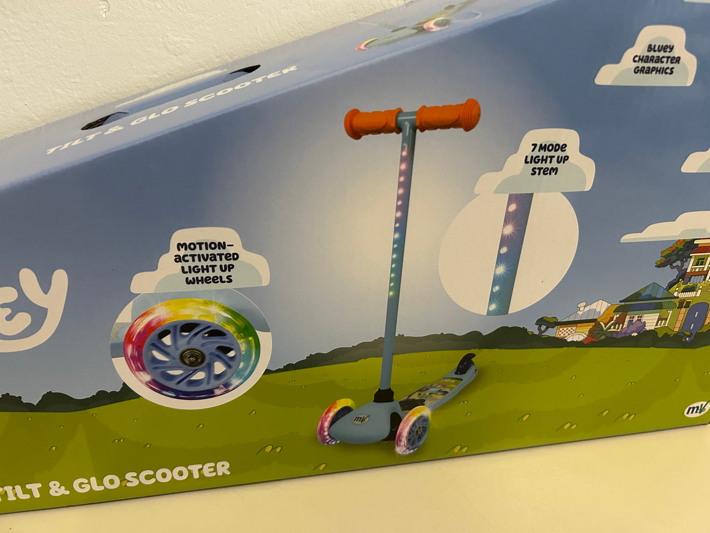 Bluey Tri Scooter mit pannensicheren Reifen & robustem Stahlrahmen Geschenk für