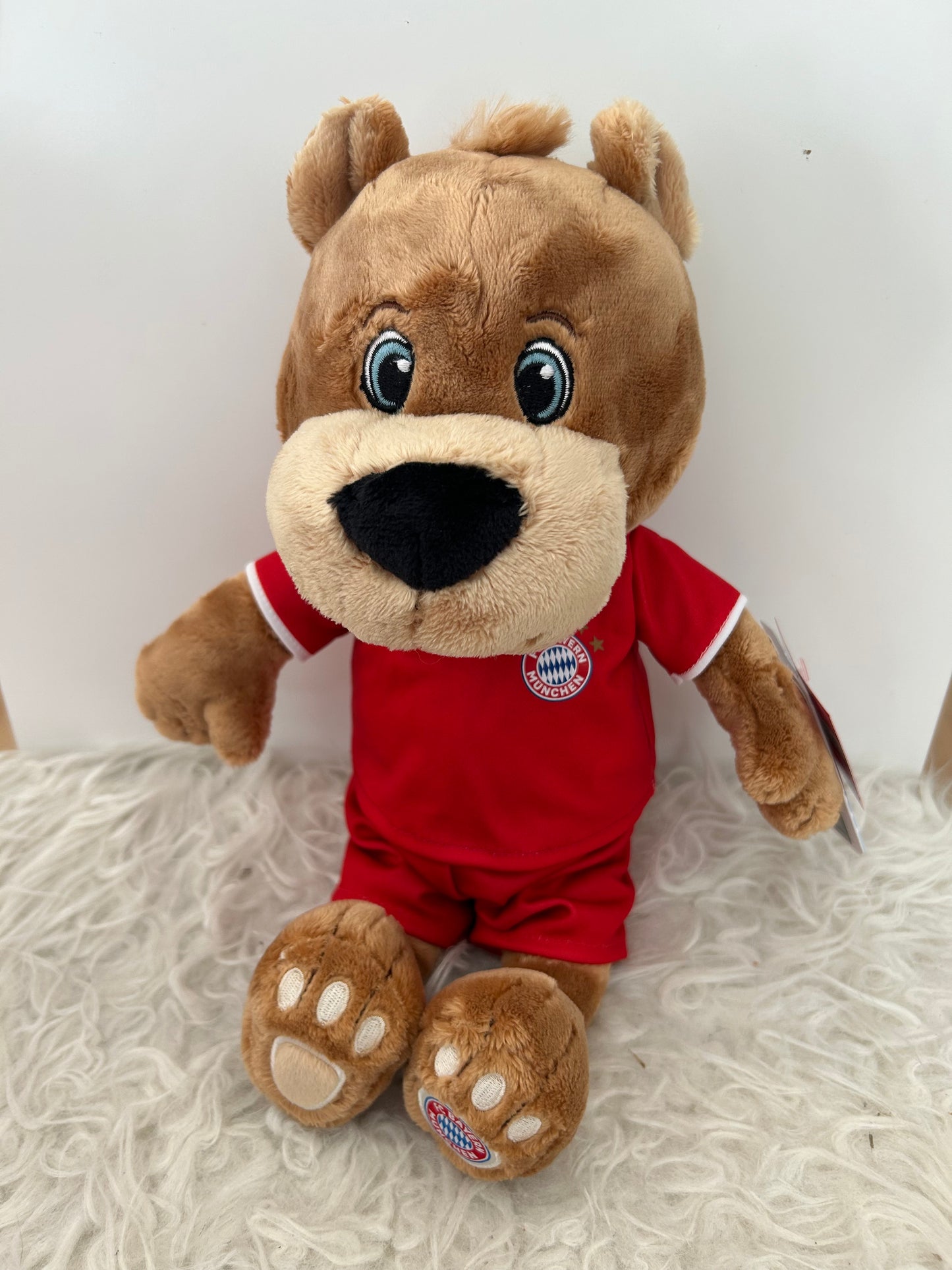 Kuscheltier FC BAYERN Bär Berni mit Trikot 35cm