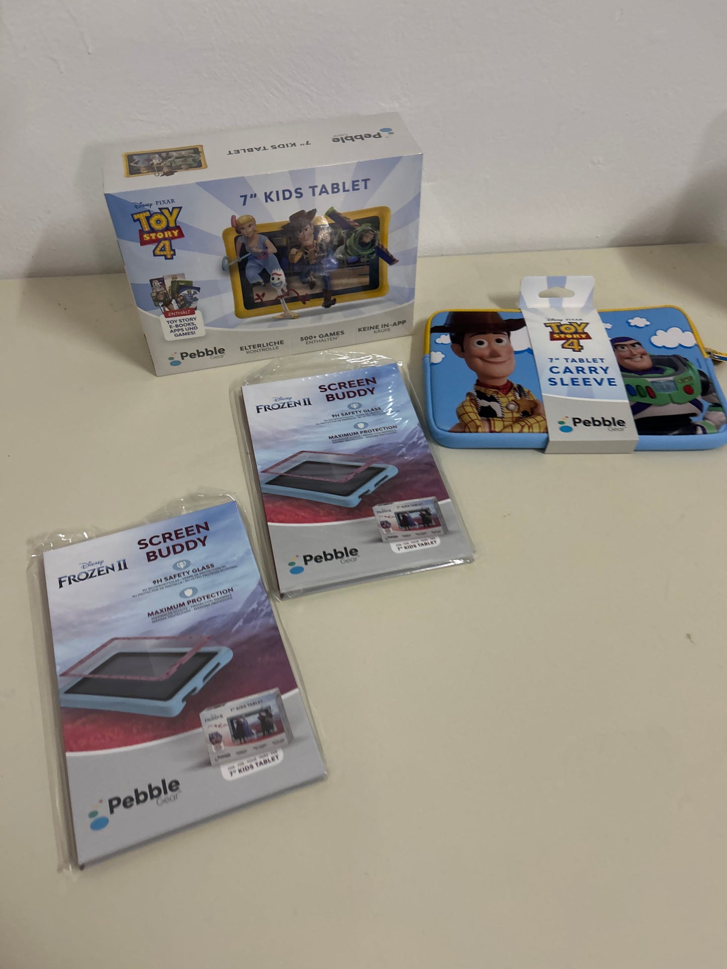 Pebble Gear 7 Zoll KinderTablet Toys Story mit zubehör