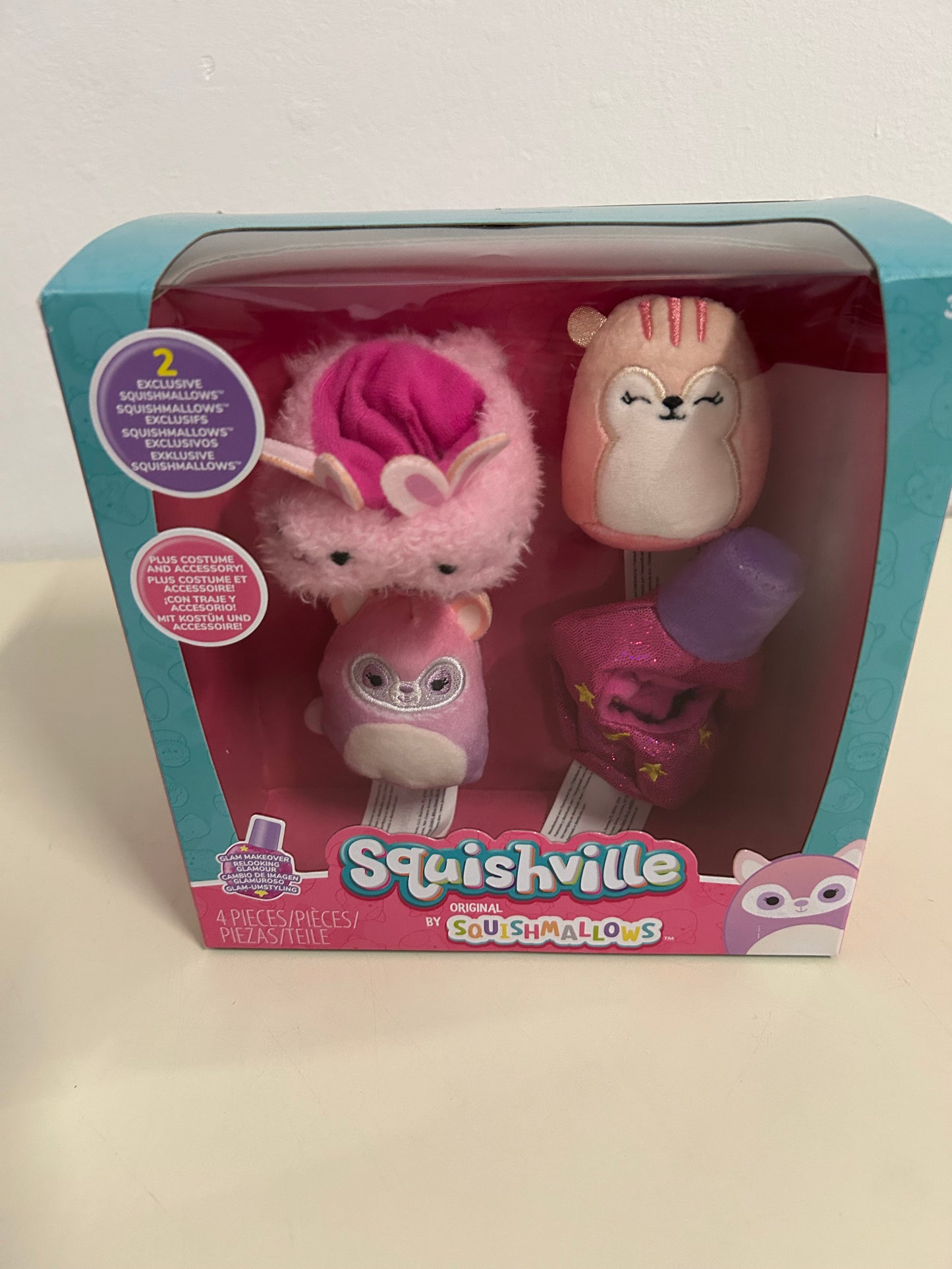 Mini Squishmallow 4er Set