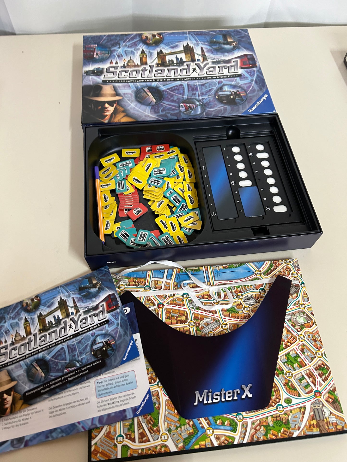 Ravensburger Spiel Scotland Yard Gesellschaftsspiel Brettspiel Jagd Mister X