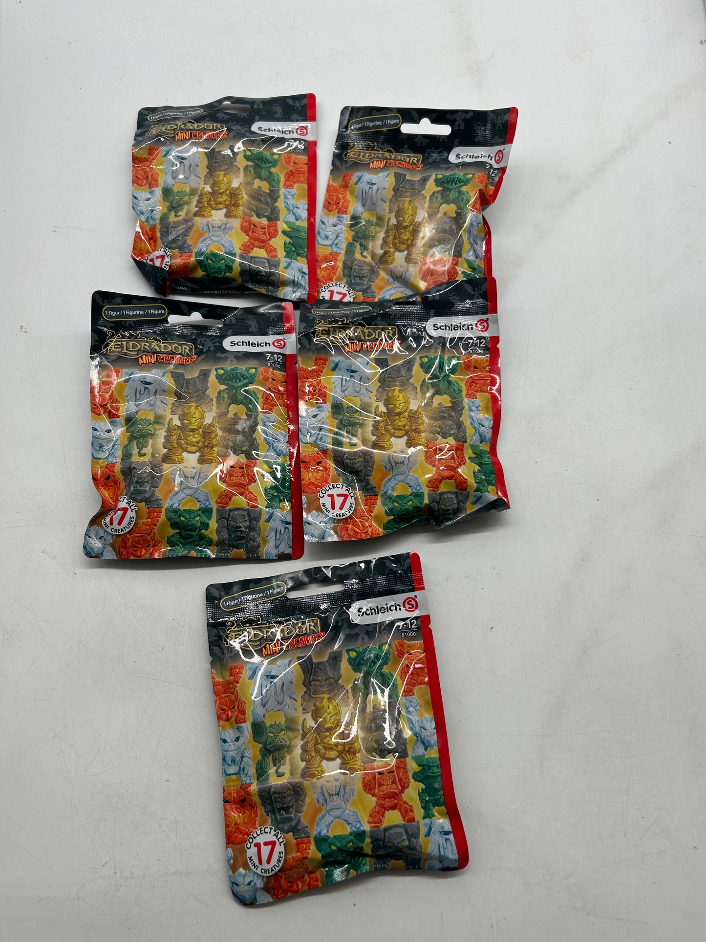 5x SCHLEICH Eldrador 81000 Mini CREATURES Pack Serie 1 - Neu