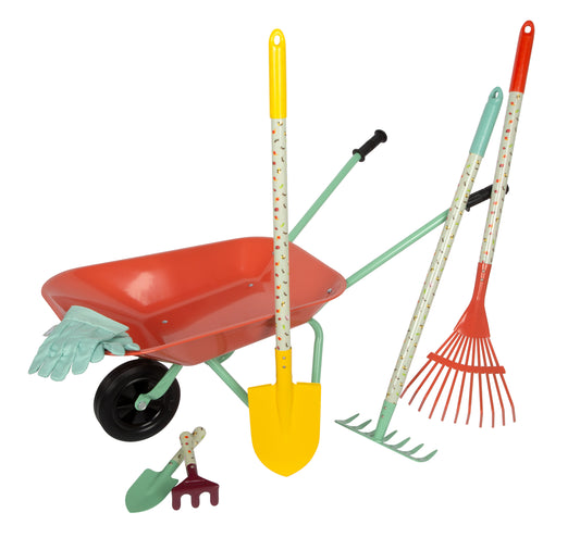 Small Foot - Großes Gartenset mit Schubkarre