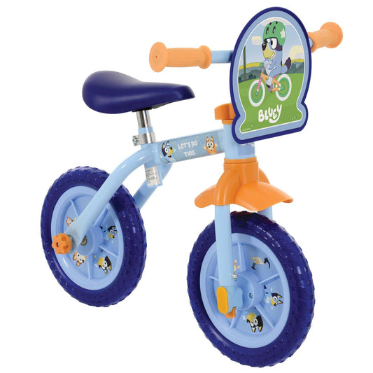 Bluey 10" Trainingsrad Lauf-/Tretstabilisatoren höhenverstellbar Kinder 2+