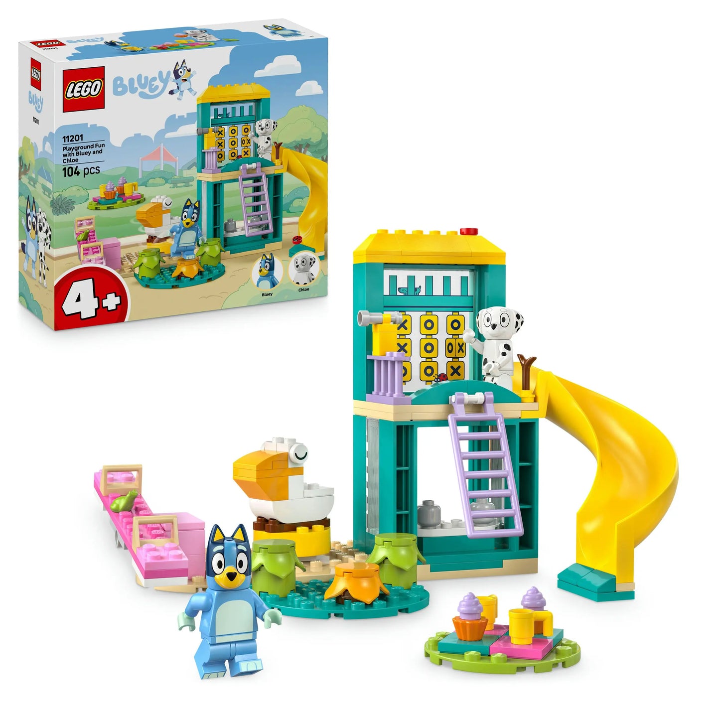 LEGO Bluey: Bluey und Chloe auf dem Spielplatz - Lernspielzeug - 11201