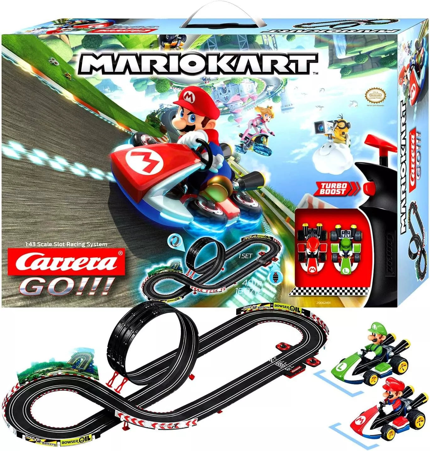 Carrera GO!!! Mario Kart™ 8 Set / Grundpackung 62491 Autorennbahn