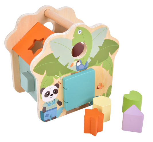 Small Foot - Steckwürfel Haus „Jungle Friends