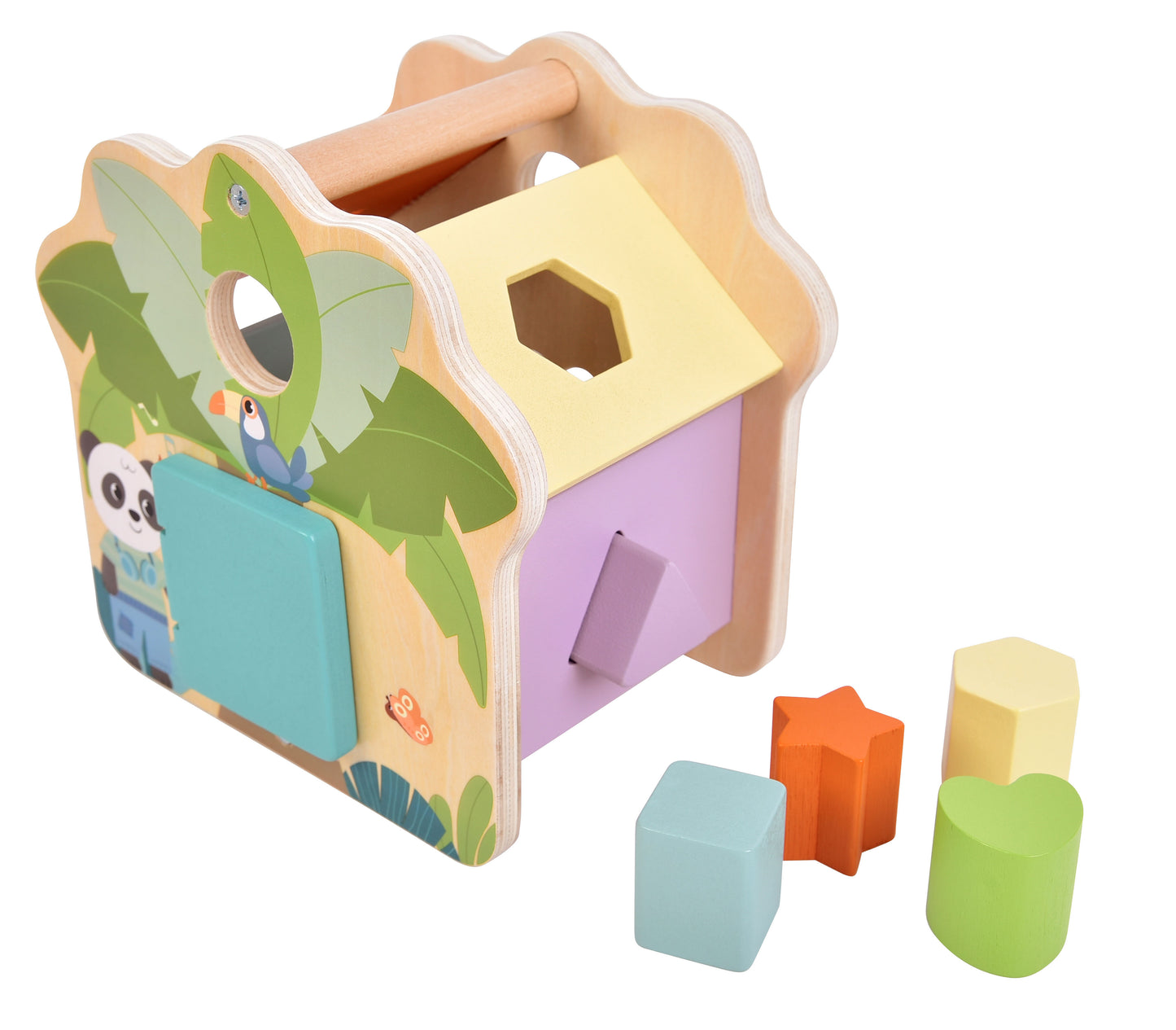 Small Foot - Steckwürfel Haus „Jungle Friends